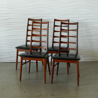 HA-C7998 Set of Four Teak Niels Hornslet Dining Chairs