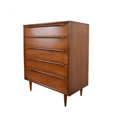 Walnut Tall Dresser Huntley Furniture Mid Century Modern 