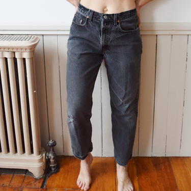 Vintage Levi’s 550s in Faded Black | 1990s Levi Jeans | 32” W 