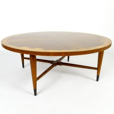 Walnut With Oak Detail Cocktail Table