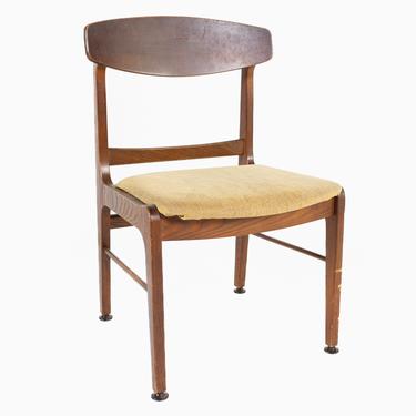 Stanley Mid Century Walnut Dining Side Chair - mcm 