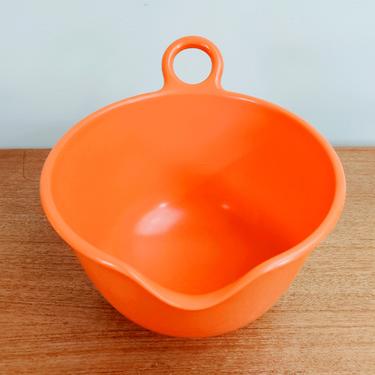 Vintage ira Denmark Orange 1 3/4L Mixing Bowl | Alf Rimer | Plastic Melamine | 1960s 