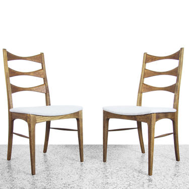 Pair of Broyhill Brasilia Dining Chairs - Mid Century Modern 