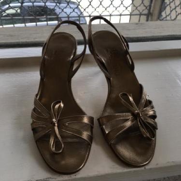 Ferragamo Shoe Size 7 Bronze Sandals