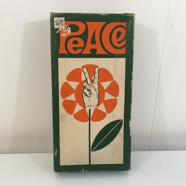 Vintage Naughty Peace Sign Novelty Party Trick Gag Gift Toy Golden's HIppie Flower Child Costa Mesa CA 1960s Bar Barware Mantique 1970s 