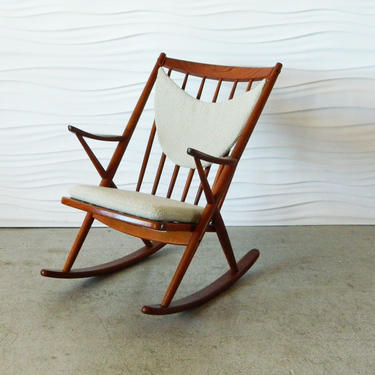 HA-18104 Reenskaug Teak Rocking Chair