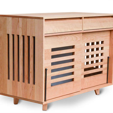 Wood dog house, Stunning dog Furniture, Pet crate solution, Non toxic furniture 
