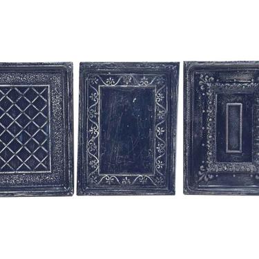 Handcrafted Antique Navy Blue Ceiling Tin Panel Set