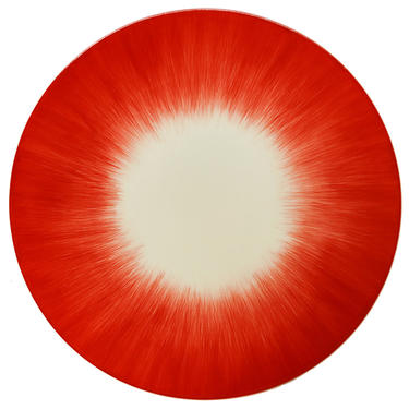 Ann Demeulemeester for Serax Dé Dessert Plate in Off White / Red