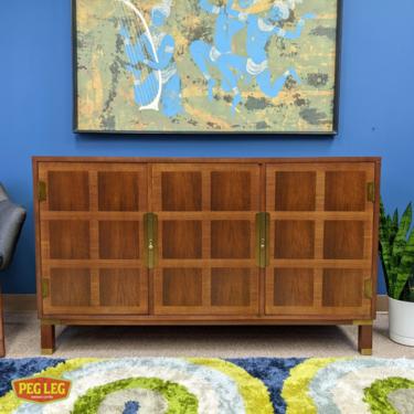 Walnut credenza from the Far East collection by Michael Taylor for Baker Furniture