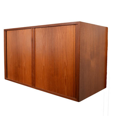 Teak Tambour Door Cabinet by HG Furniture Hansen Guldborg Danish Modern 