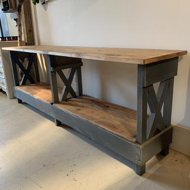 Vintage Factory Console Table
