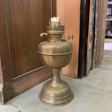 Vintage Brass Oil Lamp Base 12 1/2”T