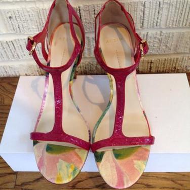 Aerin Shoe Size 8.5 Pink Print Sandals