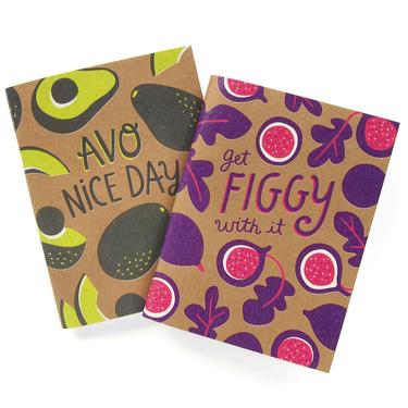 Figgy + Avocado Notebook Set