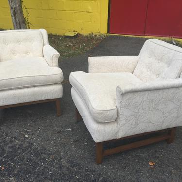 Pair Edward Wormley for Dunbar Petite Lounge Chairs