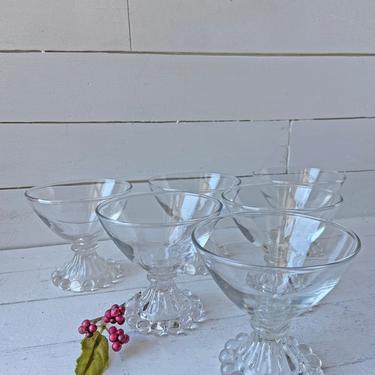 Vintage Anchor Hocking Boopie Glasses, Goblets, Dessert Cups, SOLD INDIVIDUALLY // Vintage Sherbert Glasses, Hobnail Glass Cups // Gift 