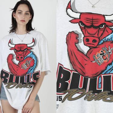 Vintage Chicago Bulls 70 Wins 1995 1996 T Shirt Mens Michael Jordan Changes Tee XL 