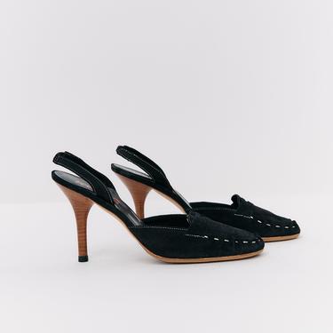 Kors by Michael Kors Black Suede Heels, Size 8