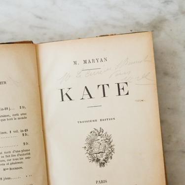 French Leather Library Book | Kate