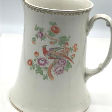 Vintage- Johnson Bros  &amp;quot;The Madras&amp;quot; Ironstone Water Pitcher-Made In England circa  early 1900's 