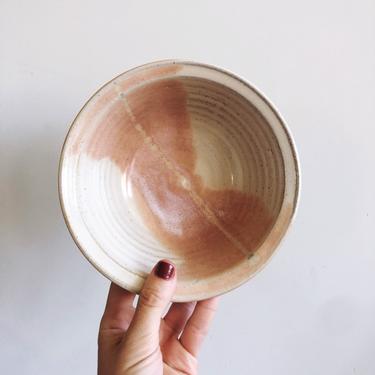 Vintage Ceramic Handmade Pink Bowl 