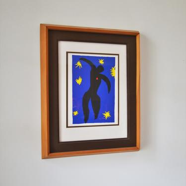 Henri Matisse Offset Lithograph Print &amp;quot;Icare&amp;quot; after the 1947 book &amp;quot;Jazz&amp;quot;, by The Art Institute of Chicago, 1992 