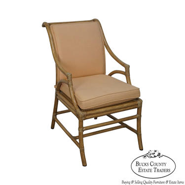 McGuire of San Francisco Rattan Cane Back Arm Chair 