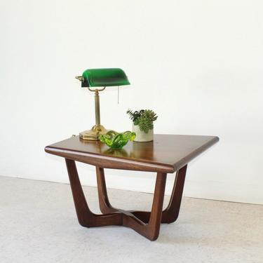 Vintage Trapazoid Mid Century Side Table