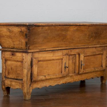 19th Century Country French Provincial Oak Dough Bin Cabinet 