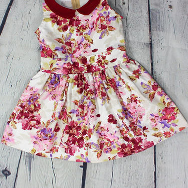 Girls Floral Pleated Dress - 2T, 4T, 6T, 8, 10 / Little Girls / Toddler Dress 