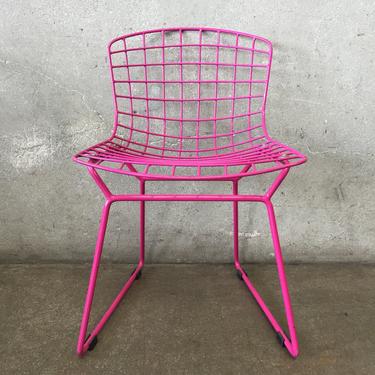 Pink Harry Bertoia Style Child's Chair