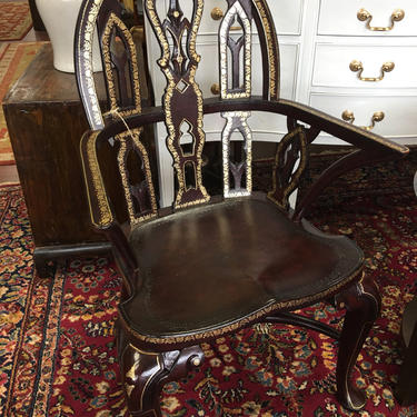 Pair of Vintage Leather Side Chairs by TheMarketHouse