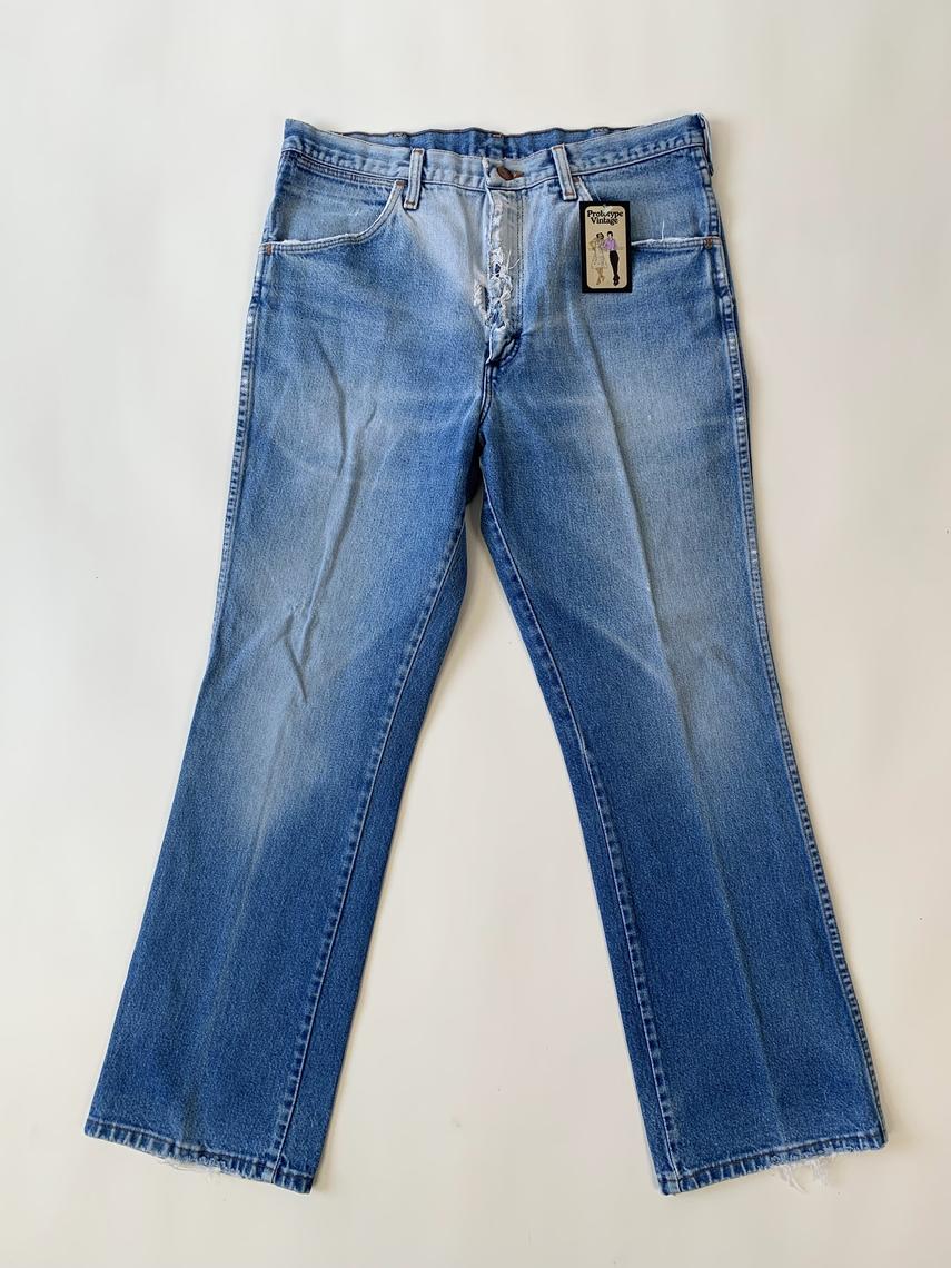 Ripped & Bleached Light Wash Wranglers | Prototype Vintage | Austin, TX