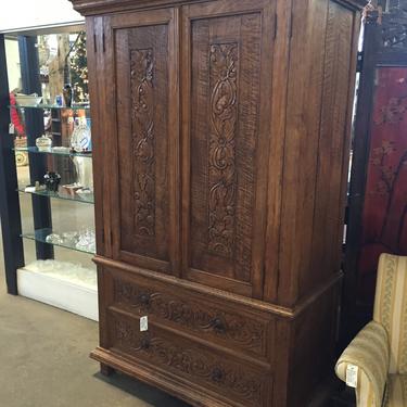 Carved Panel Armoire (Item # 135923)