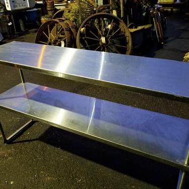 Stainless Steel 2 Tier Work Bench 34 x 60.5 x16