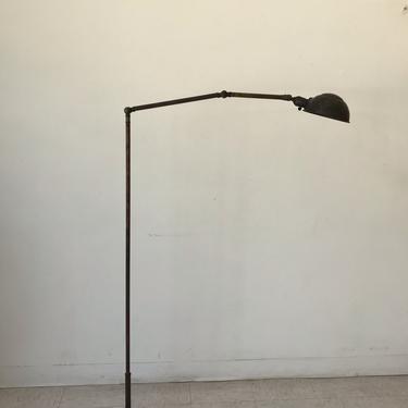 Vintage Patina Brass Floor Lamp