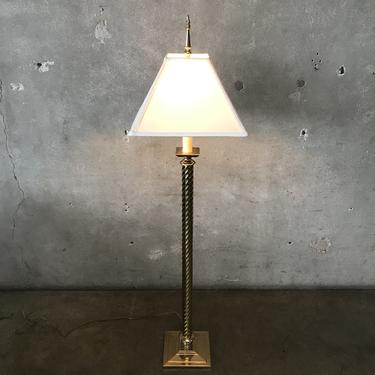 Hollywood Regency Brass Floor Lamp