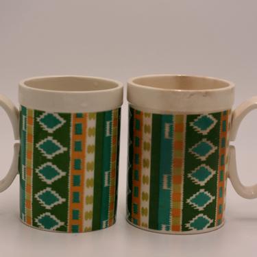 vintage Holt Howard 1962 coffee mugs /South West mugs/ set of two 