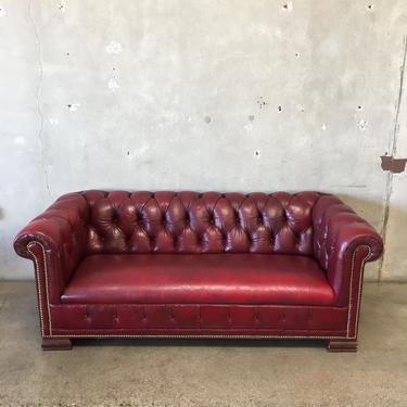Burgundy Chesterfield Couch