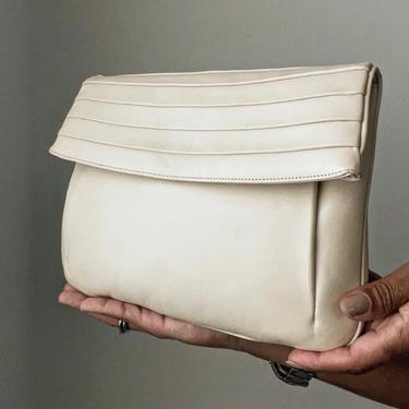 vintage convertible stitched leather shoulder crossbody bag 