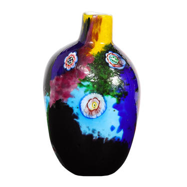 Colorful Handblown Glass Vase by A.V.E.M. 1960s