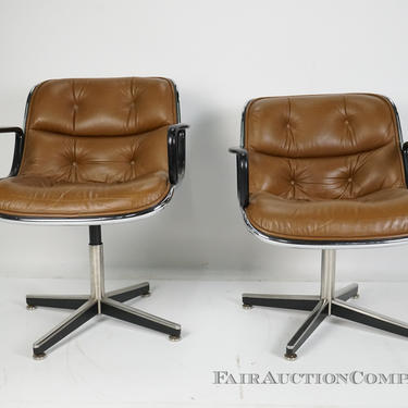 Pair of Charles Pollock for Knoll Int. Chairs