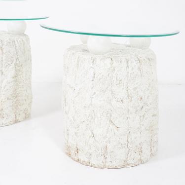Tessellated Stone Side Tables 