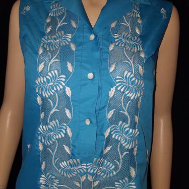 Vintage 60s Shift Dress Ethnic Dress Beachwear Sundress Cotton Dress Small By Tesoros Philippines 