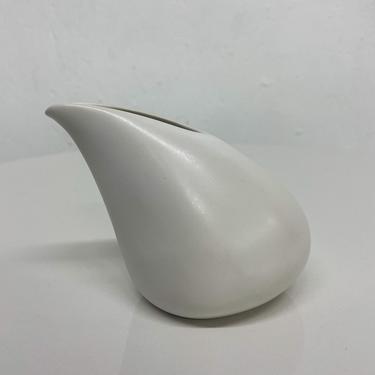 Midcentury Modern Studio Pottery Sculptural Pearl CREAMER Signed Art 1970s 