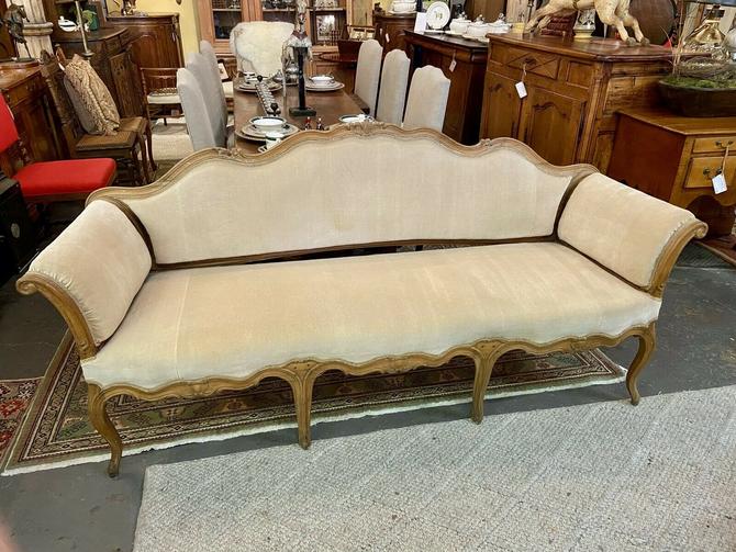 Antique French Louis XV Provincial-Style Sofa