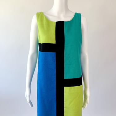 Color Block 1990's The Limited Shift Dress!