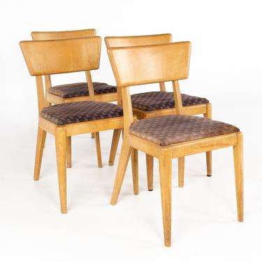 Heywood Wakefield Mid Century Dining Chairs - Set of 4 - mcm 