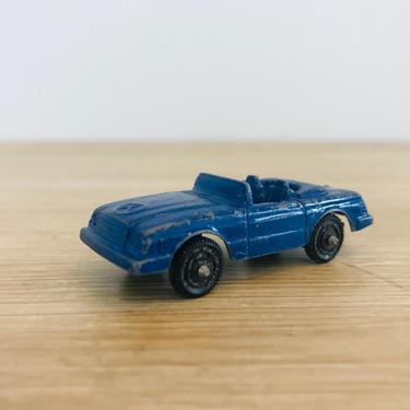 Vintage Tootsie Toy Blue Mercedes Benz 450 SL Convertible 